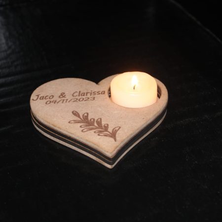 Personalised candle holder